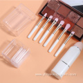 double sided Eight Mini Portable Retractable Blush Brush